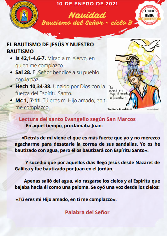 Lectio Divina para la Festividad del Bautismo del Señor
